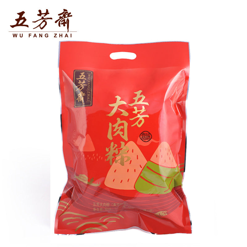 【五芳斋旗舰店】五芳斋 真空140克*10五芳大肉粽量贩1400g嘉兴大新鲜肉粽子