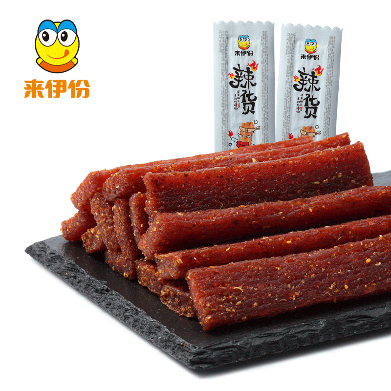 【来伊份旗舰店】来伊份辣条250g辣货麻辣零食面筋儿时香辣味零食怀旧小吃来一份