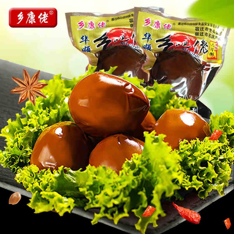 【乡巴佬】乡康佬五香卤蛋卤蛋10个*35g土鸡蛋喜蛋卤味零食-卤蛋-乡巴佬-美国零食网