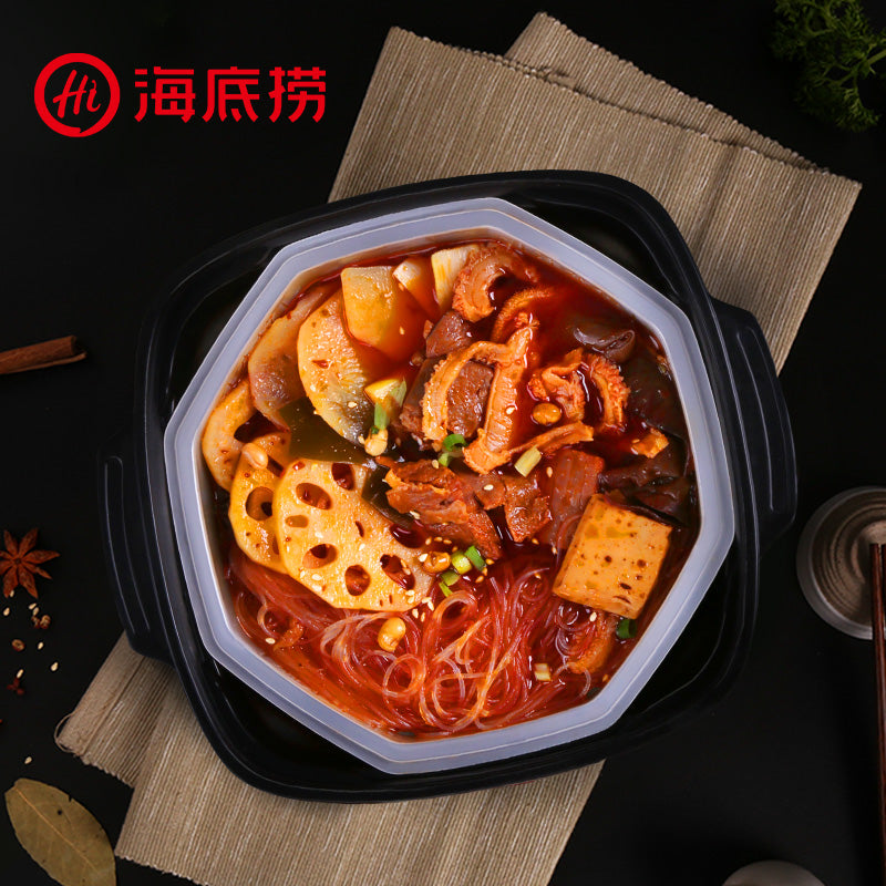 【海底捞旗舰店】海底捞懒人自煮 麻辣嫩牛350g自煮火锅3盒装清油麻辣即食火锅 新品尝鲜 懒人自煮 清油麻辣 方便 1050g
