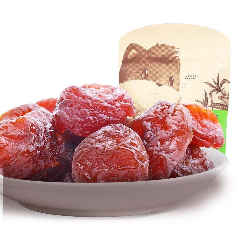 【三只松鼠】三只松鼠小贱旗舰店零食果干三只松鼠蜂蜜半边梅116g新鲜蜜饯梅子