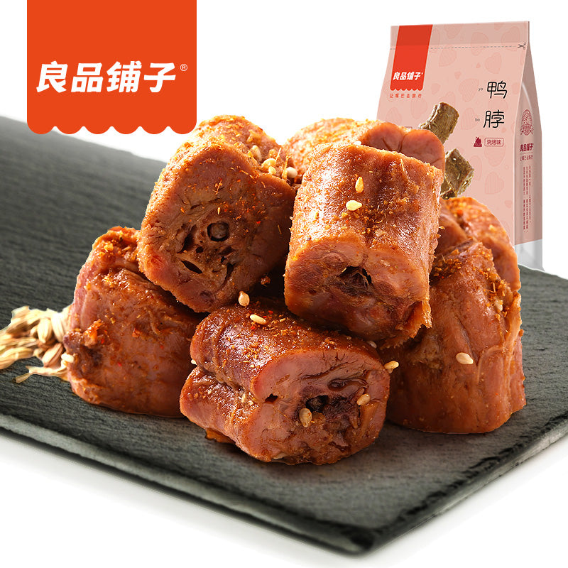 【良品铺子】鸭脖190g 甜辣烧烤卤味休闲熟食小包装麻辣零食小吃190g