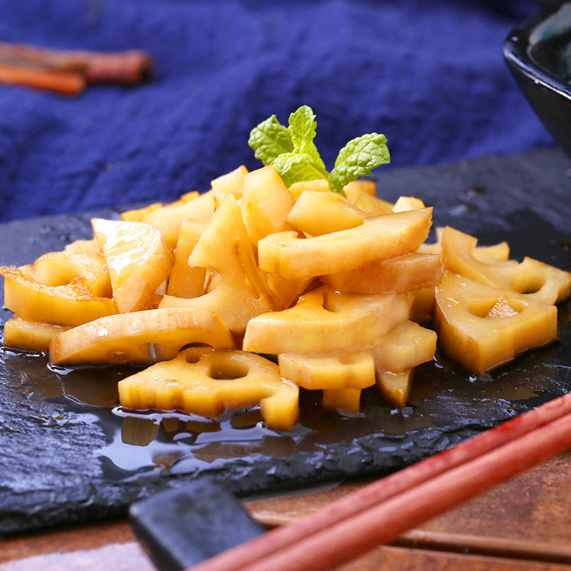 【三只松鼠旗舰店】三只松鼠_脆藕150gx2 黑鸭味香辣麻辣藕片零食特产素食