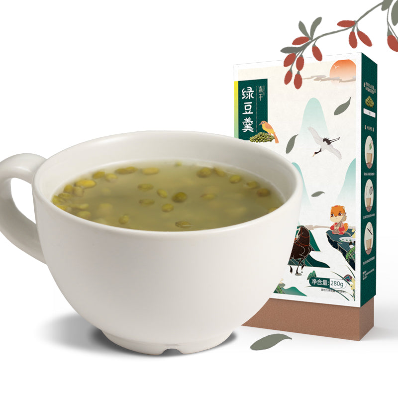 【三只松鼠旗舰店】三只松鼠_冻干绿豆羹280g 健康早餐速食粉即食速溶汤
