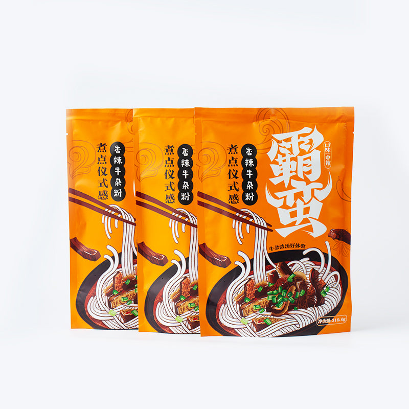 【霸蛮旗舰店】小鲜肉版香辣牛杂粉3份装 湖南常德米粉 速食速煮 伏牛堂