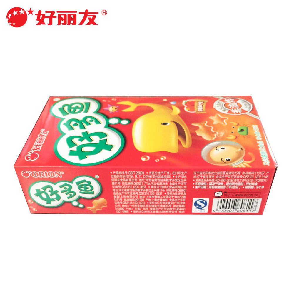 【好丽友】好多鱼浓香茄汁味饼干33g 膨化非油炸鱼形饼干 休闲零食品 官方正品 日期新鲜 儿童零食 可爱好吃-饼干-好丽友-美国零食网