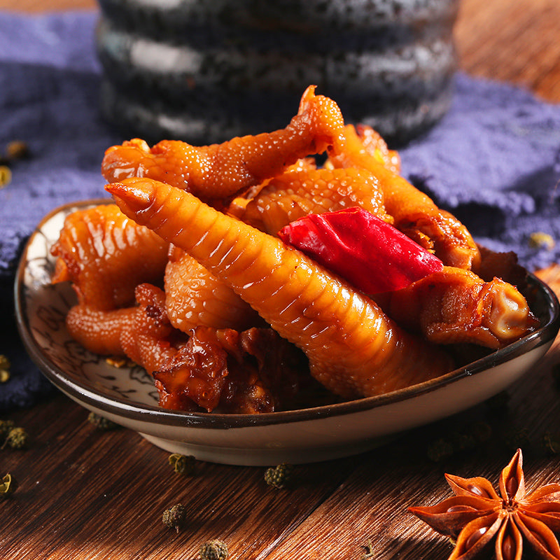 【三只松鼠旗舰店】三只松鼠_藤椒凤爪200g 超辣卤味肉食椒香鸡爪子麻辣风味零食