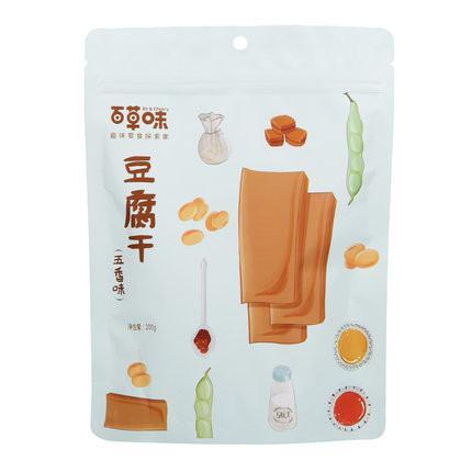 【百草味】豆腐干200g 豆香浓郁 顺滑细腻-豆干-百草味-美国零食网