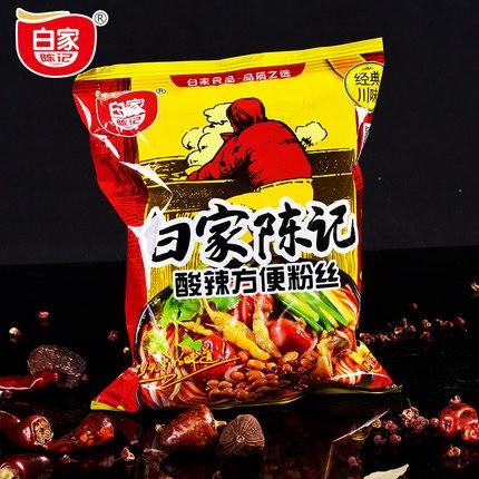 【白家陈记】酸辣方便粉丝108g*2袋 酸辣粉-酸辣粉-四川白家-美国零食网