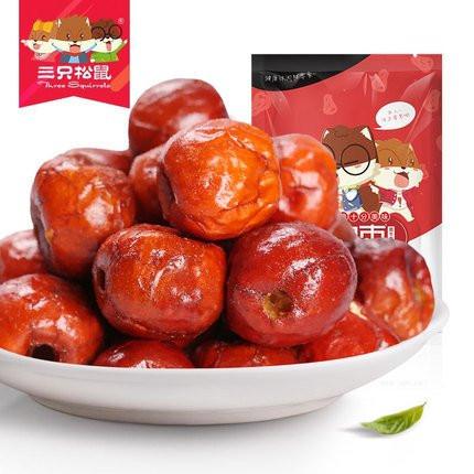 【三只松鼠】脆动枣180g 酥脆的无核红枣 日食三枣 红颜不老-脆冬枣-三只松鼠-美国零食网