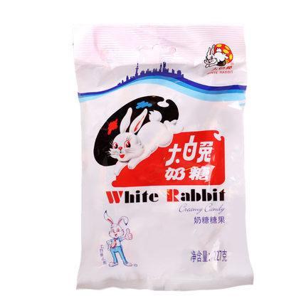 【大白兔】大白兔奶糖227g 牛奶味 内约42颗 童年的味道 经典怀旧零食-奶糖-大白兔-美国零食网