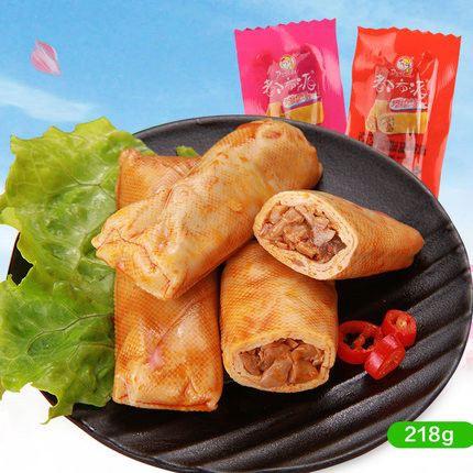 【都市派】豆香卷218g 香菇夹心豆皮 馅料饱满 豆香浓郁-豆香卷-都市派-美国零食网