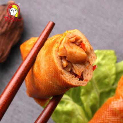 【都市派】豆香卷218g 脆笋夹心豆皮 馅料饱满 豆香浓郁-豆香卷-都市派-美国零食网