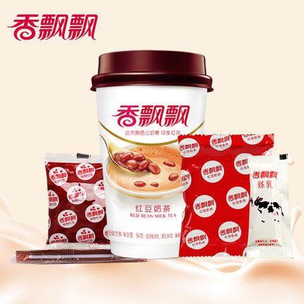 【香飘飘奶茶】红豆奶茶 3杯 钟汉良代言 小饿小困 喝点香飘飘-奶茶-香飘飘奶茶-美国零食网