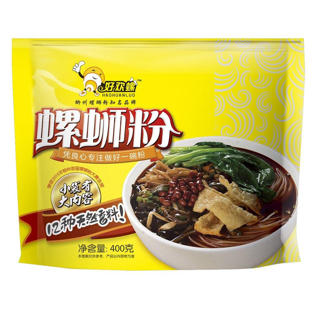 【好欢螺】柳州螺蛳粉400g 大份量 料十足 碗小？请换盆！-螺蛳粉-好欢螺-美国零食网