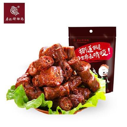 【廖记棒棒鸡】酱香鸭脖190g 酱香微辣 质嫩爽口 肉多骨少 四川经典美食-鸭脖-廖记棒棒鸡-美国零食网
