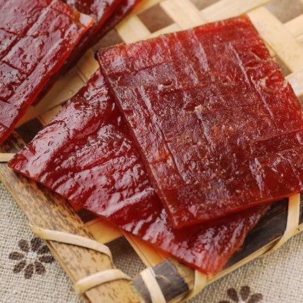 【来伊份】精制猪肉脯128g 肉质紧实 香而耐嚼-猪肉脯-来伊份-美国零食网