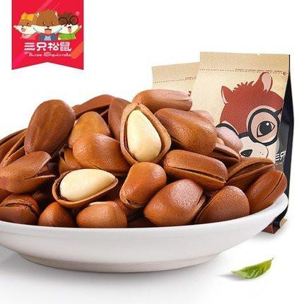 【三只松鼠】开口松子218g*2袋 品质生活 每天一把坚果-松子-三只松鼠-美国零食网