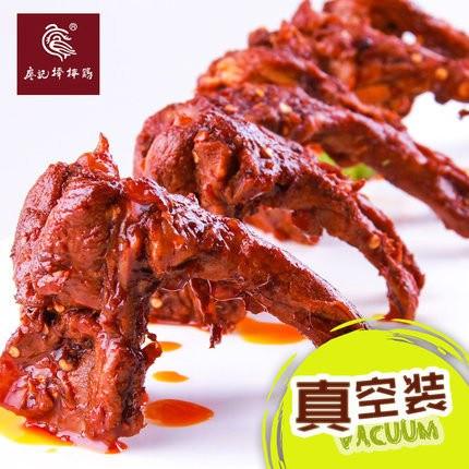 【廖记棒棒鸡】酱香鸭锁骨130g 浓油赤酱 口感丰厚 百吃不厌-鸭锁骨-廖记棒棒鸡-美国零食网