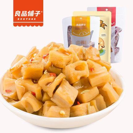 【良品铺子】卤藕168g*3袋 香辣味 源自湖北洪湖莲藕 清香自然 香辣可口-藕片-良品铺子-美国零食网