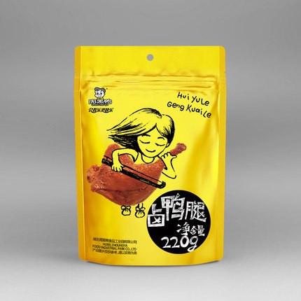 【武汉周黑鸭】卤鸭腿220g 颗粒装 内含2个鸭腿 独立包装 个大肉多 卤香四溢-卤鸭腿-武汉周黑鸭-美国零食网