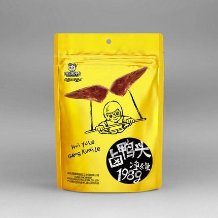 【武汉周黑鸭】卤鸭头198g 颗粒装 更新鲜 内含3个独立小包装卤鸭头-卤鸭头-武汉周黑鸭-美国零食网