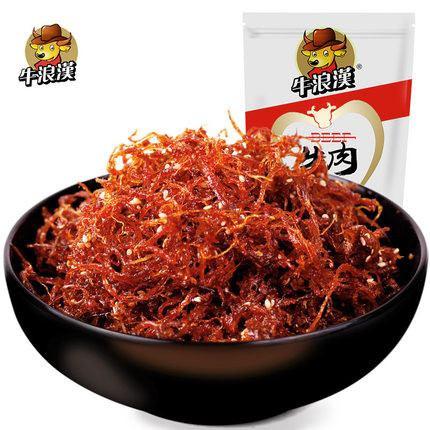 【牛浪汉】麻辣灯影牛肉丝250g*2袋 地道麻辣 丝丝鲜香-牛肉干-牛浪汉-美国零食网