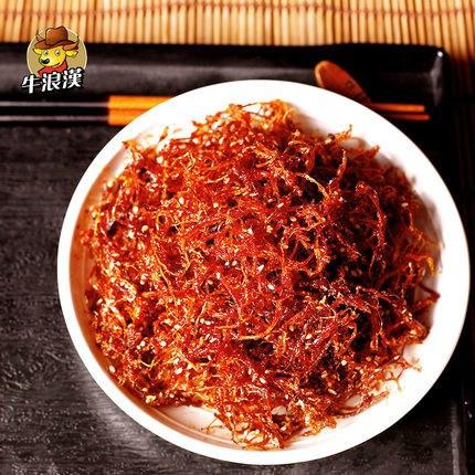 【牛浪汉】麻辣灯影牛肉丝250g 重庆特产 地道麻辣 入口无渣-牛肉干-牛浪汉-美国零食网
