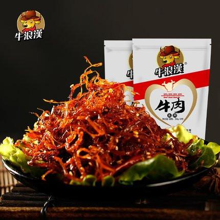 【牛浪汉】麻辣灯影牛肉丝250g*2袋 地道麻辣 丝丝鲜香-牛肉干-牛浪汉-美国零食网
