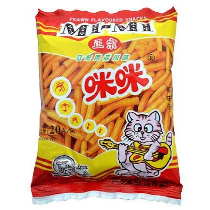 【咪咪虾条】正宗马来西亚风味 咪咪虾条20g-虾条-咪咪虾条-美国零食网