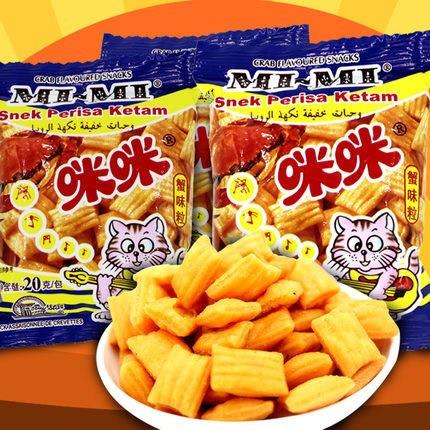 【咪咪虾条】马来西亚风味 蟹味粒20g-虾条-咪咪虾条-美国零食网