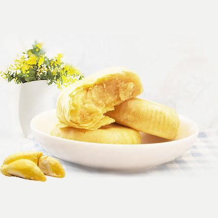 【福添福】猫山王榴莲饼40g*5个 皮薄馅软 醇香鲜甜-榴莲饼-福添福-美国零食网