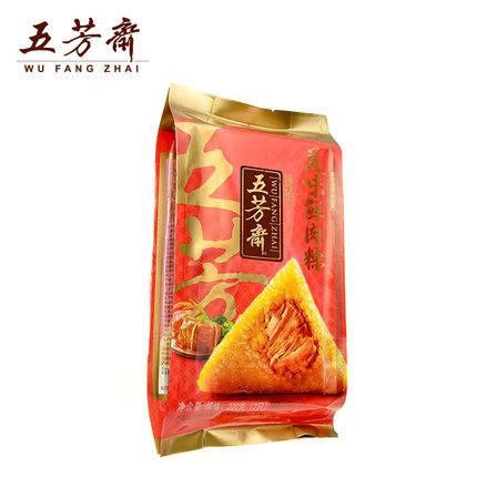 【五芳斋】美味鲜肉粽100g*4只 浙江嘉兴特产 咸淡适中 肉香四溢 经典好味道！-鲜肉粽-五芳斋-美国零食网