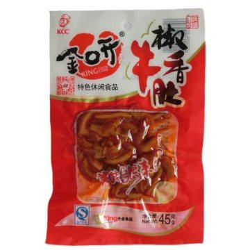 【金口开】椒香牛肚45g*3袋 真材实料 椒香美味 金口开 胃口开!-牛肚-金口开-美国零食网