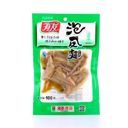 【重庆有友】山椒味泡凤翅100g*2袋 酸辣鲜香 风味独特-鸡翅-重庆有友-美国零食网