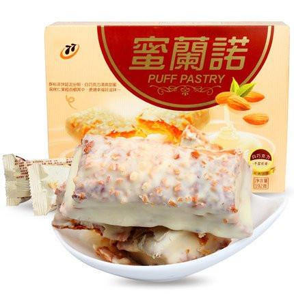 【蜜兰诺】白巧克力 千层松塔192g 台湾进口零食 内含12块千层酥-酥饼-蜜兰诺-美国零食网