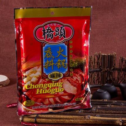 【桥头】重庆老火锅底料400g 正宗重庆火锅底料 可供6-8人烫火锅-火锅底料-桥头-美国零食网