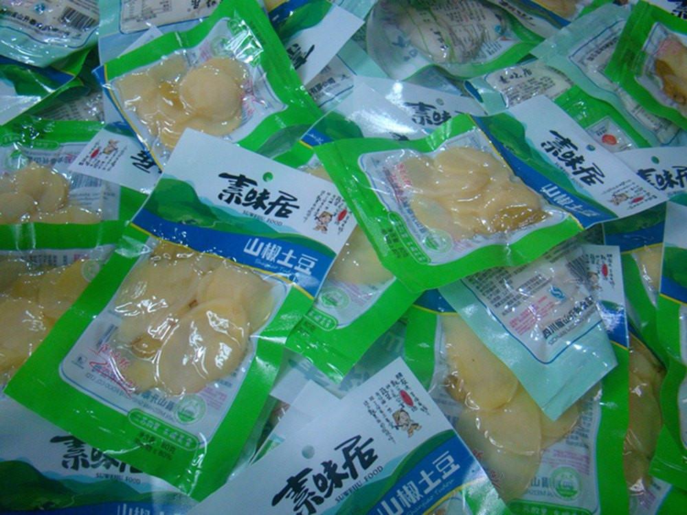 【素味居】山椒土豆片80g*3袋 脆脆酸酸辣辣 非常好吃!-山椒土豆片-素味居-美国零食网