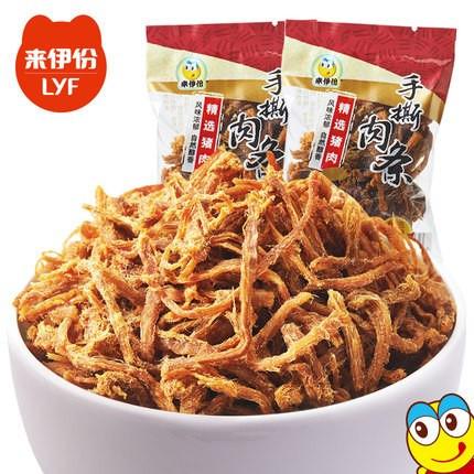 【来伊份】手撕肉条278g 肉香浓郁 撕出来的美味-手撕肉条-来伊份-美国零食网