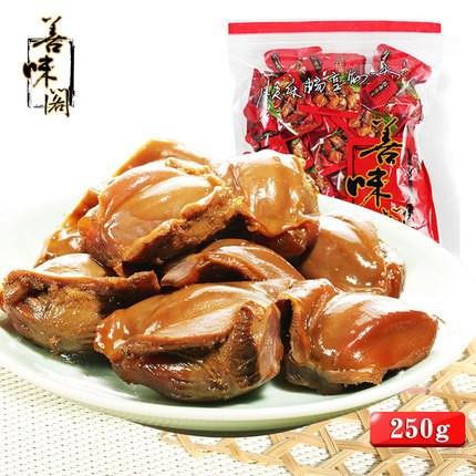 【善味阁】鲜卤鸭肫250g 卤香浓郁 Q弹劲道-鸭肫-善味阁-美国零食网