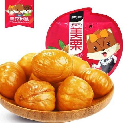 【三只松鼠】甘栗仁100g-甘栗仁-三只松鼠-美国零食网