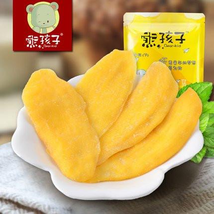 【熊孩子】芒果干120g*2袋 厚实果肉 香甜软糯-芒果干-熊孩子-美国零食网