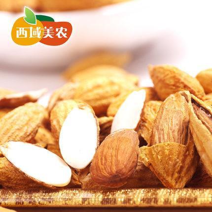 【西域美农】椒盐巴旦木250g 果仁饱满大颗 壳薄轻松手剥-巴旦木-西域美农-美国零食网