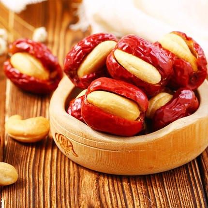 【百草味】红枣夹腰果仁200g 你我约定 日食三枣 青春永不老-红枣-百草味-美国零食网