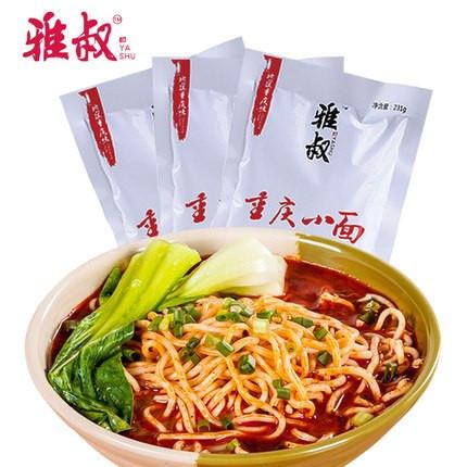 【雅叔】重庆小面231g*3袋 地道重庆味道 手工拉面 Q弹爽滑 麻辣鲜香!-重庆小面-雅叔-美国零食网
