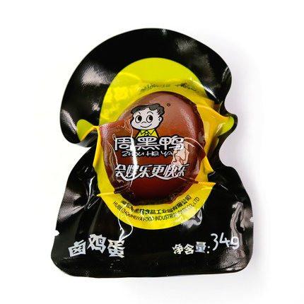 【武汉周黑鸭】卤鸡蛋34g*5枚 卤香四溢 回味无穷-卤鸡蛋-武汉周黑鸭-美国零食网